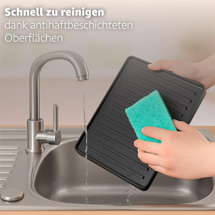 Raclette Set für 8 Personen mit Pfännchen & Schaber - Rostfrei & Regulierbar (Rund), Rund