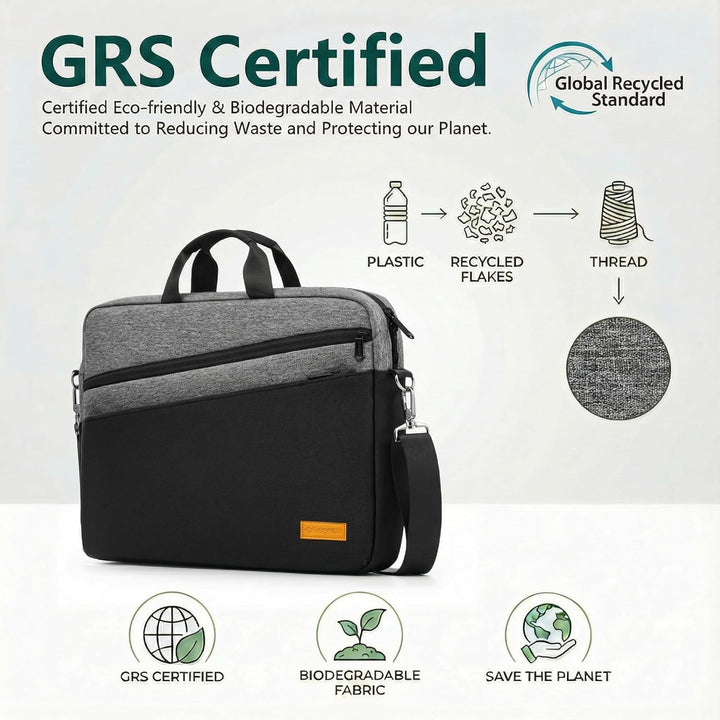 bagasin Laptoptasche Laptop Aktentasche Passt bis zu 15 15,6 16 Zoll Laptop Erweiterbare Wasserdicht