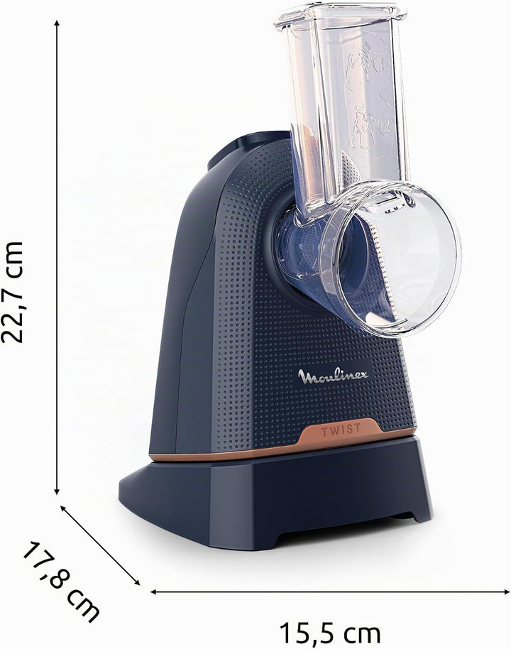 Moulinex Fresh Express Twist Multi-Zerkleinerer, 5 Funktionen, Schneiden, Zerkleinern, Reiben, Riffe