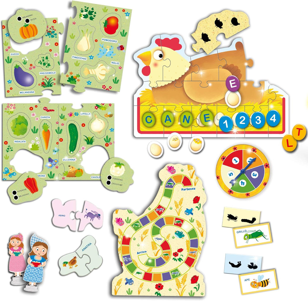 Liscianigiochi Carotina 50 Spiele für Kinder, Mehrfarbig, 76710, 3-6 Jahre