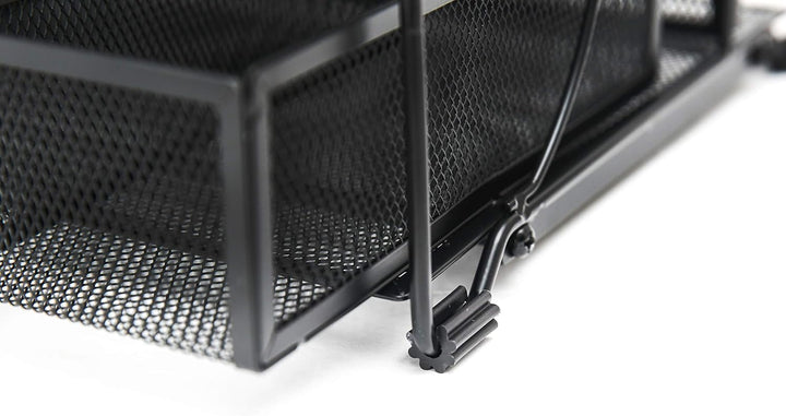 EXERZ Tisch-Organizer Aus Metalldraht Bürobedarf 3 Tabletts/Desktop-Aktenhalter Mit Schiebeschublade