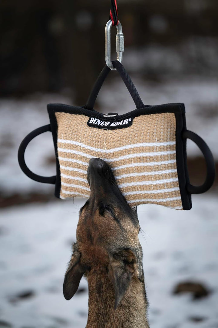 Dingo Gear Beisskissen aus Jute Keilform Gestärkt Weich Ausbildung IGP IPO K9 Hundetraining S00520 J