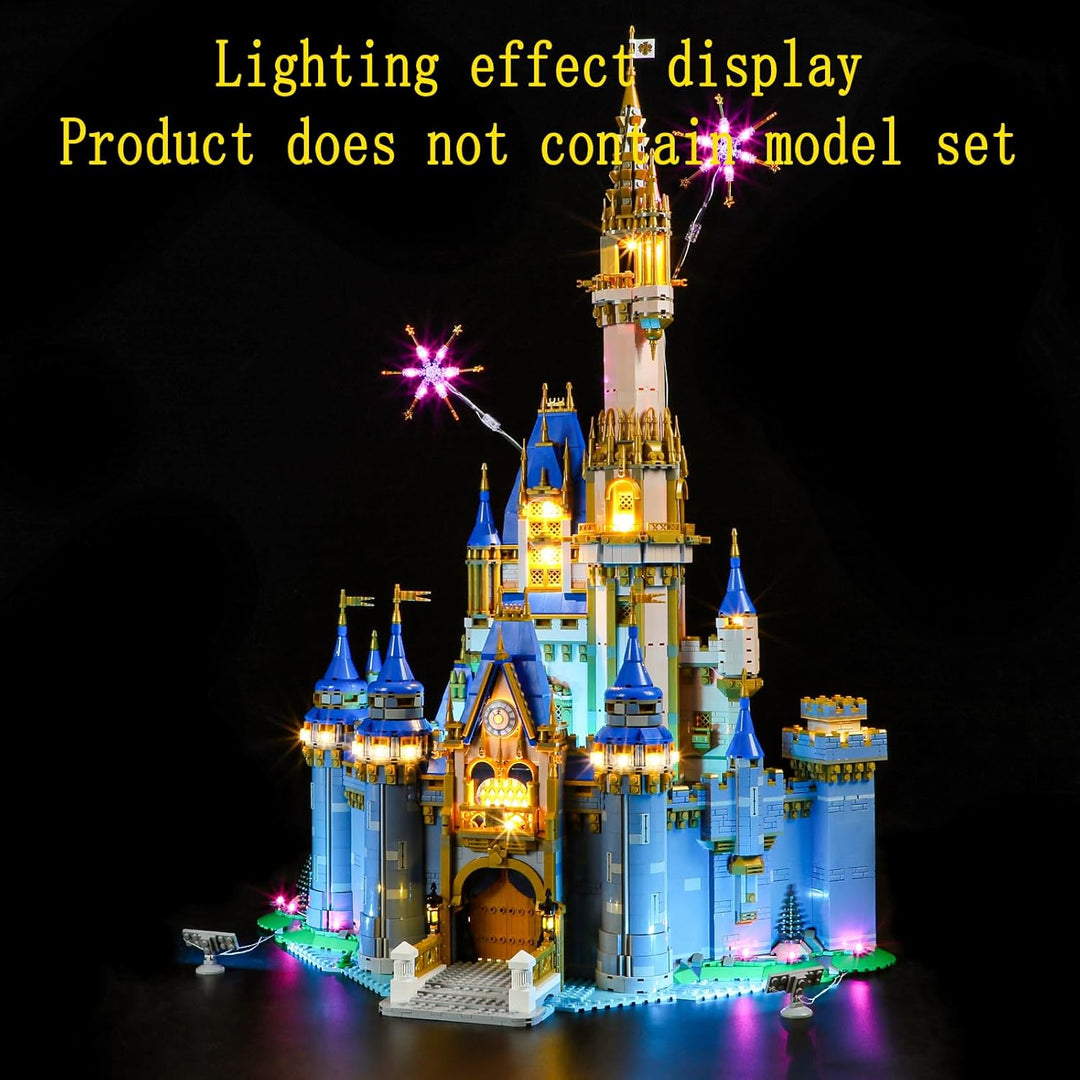 GEAMENT LED Licht-Set Kompatibel mit Lego 2023 Disney Schloss Castle 43222 (Modell-Set Nicht enthalt