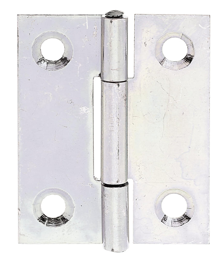 GAH-Alberts 345877 Scharnier | halbbreit | galvanisch gelb verzinkt | 41 x 33 mm | 50er Set, 41 x 33