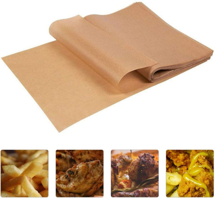 HEMOTON Backpapier Antihaft Backmatte Papier Zuschnitte Pergament Papier 40 X 30 cm Kuchenform Matte