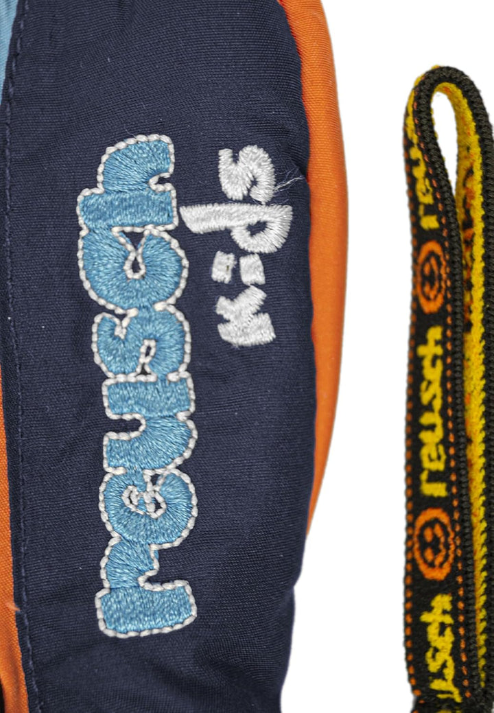 Reusch Unisex Baby Ben Mitten Handschuhe Dress Blue/Orange Popsicle 3, Dress Blue/Orange Popsicle 3