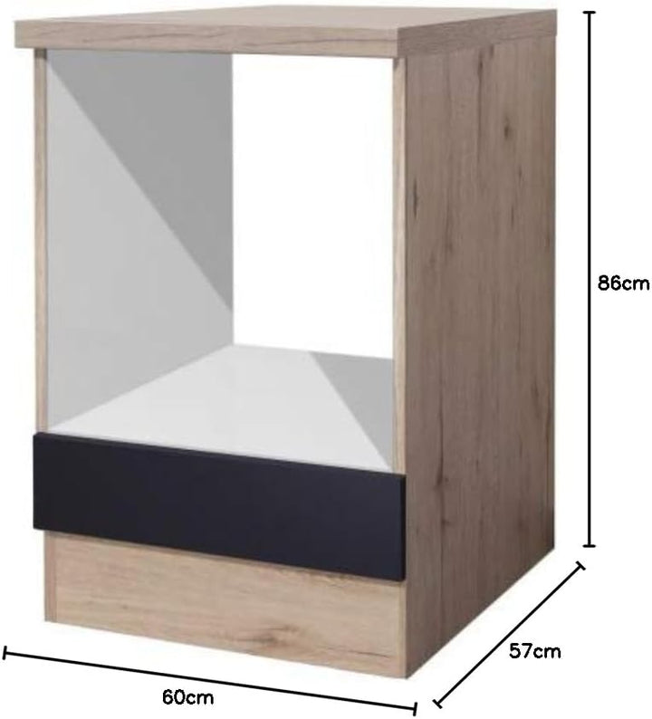 Herd-Umbauschrank 60 cm Anthrazit - Lino