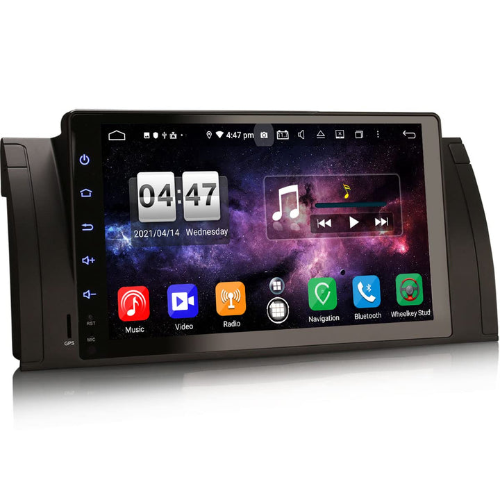 Erisin 9 Zoll 8-Kern 4GB RAM 64GB ROM Android 11.0 Autoradio mit GPS Wireless CarPlay Für BMW 5er E3