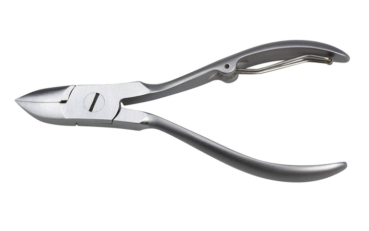 by Hans Kniebes - 11 cm Nagelzange mit Umlegfeder - Präzises Schneiden dicker Nägel - rostfreier Ede