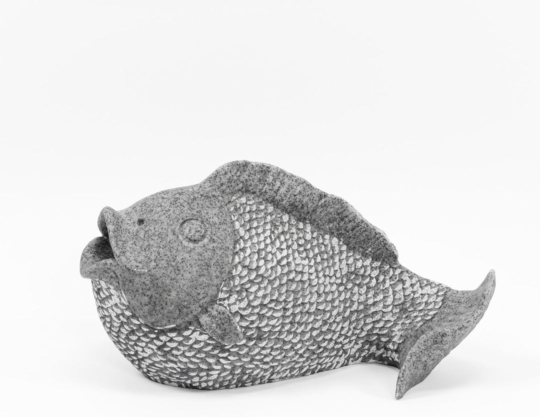 esotec Solar Wasserspeier Set Fisch, Teichpumpe, Teichfigur Gartenfigur Gartenstatue, Tauchpumpe, Ga