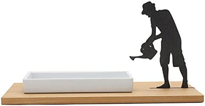 Side by Side - Keksschale, Kresseschale - Plätzchenschale - Gärtner - Holz, Porzellan