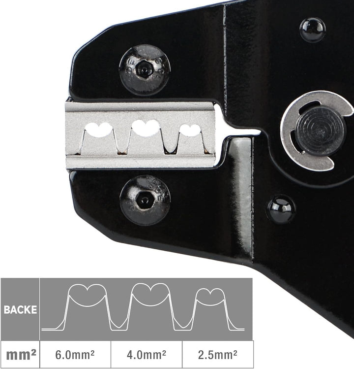 iCrimp SN-2546B Solar Crimpzange, Solar PV Stecker Crimpwerkzeuge für 2,5/4/6mm² Solar Panel PV Kabe