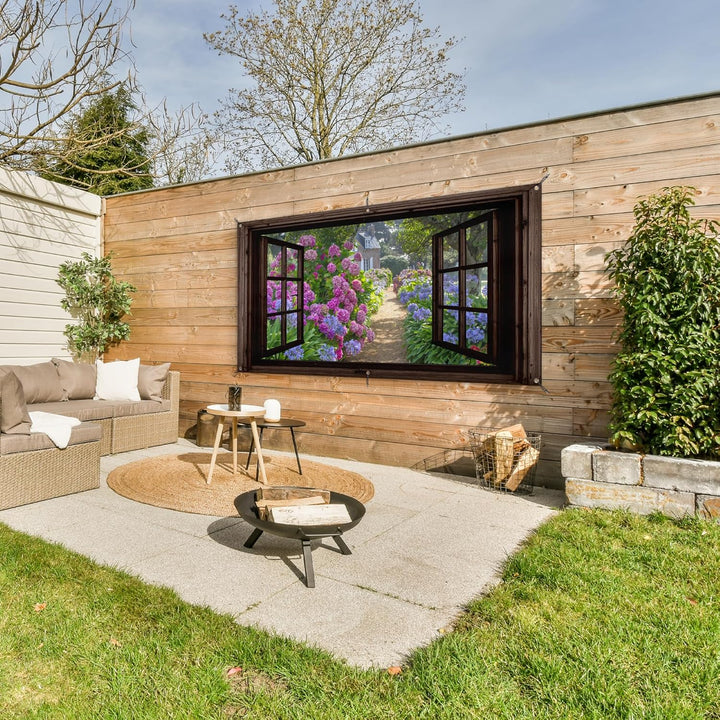 MuchoWow© Gartenposter Gross 160x80 cm XXL Outdoor Bilder Gartendeko für draussen Wetterfest Garten