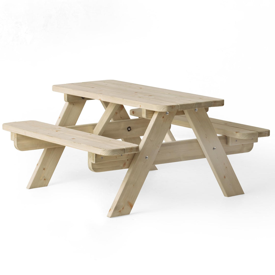 Amata Classic Design Kinder Picknicktisch Mini UNGURS Collection - Wetterfester Picknicktisch aus Ho
