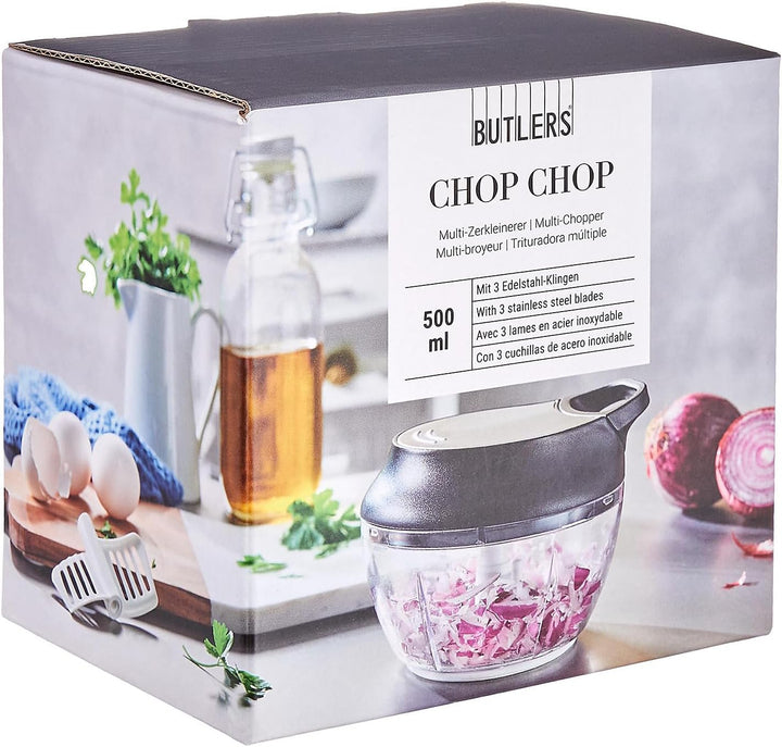 BUTLERS CHOP CHOP Manueller Gemüseschneider/Multizerkleinerer 500ml