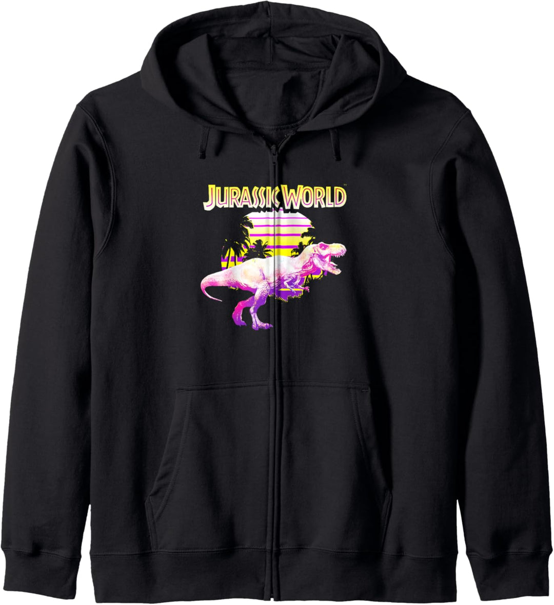 Jurassic World T-Rex Neon Neon Lizard Crossing Kapuzenjacke