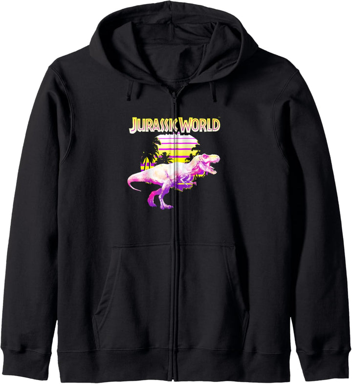 Jurassic World T-Rex Neon Neon Lizard Crossing Kapuzenjacke