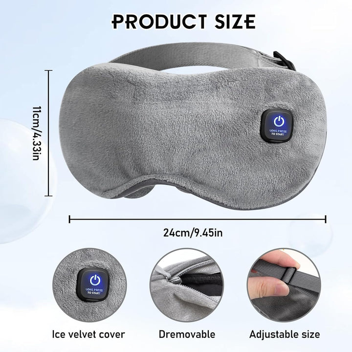 Wärmbrille kabellos, Wärmebrille mit Akku ohne Kabel, Wärmebrille Augen, Beheizte Augenmaske, 3 Wärm