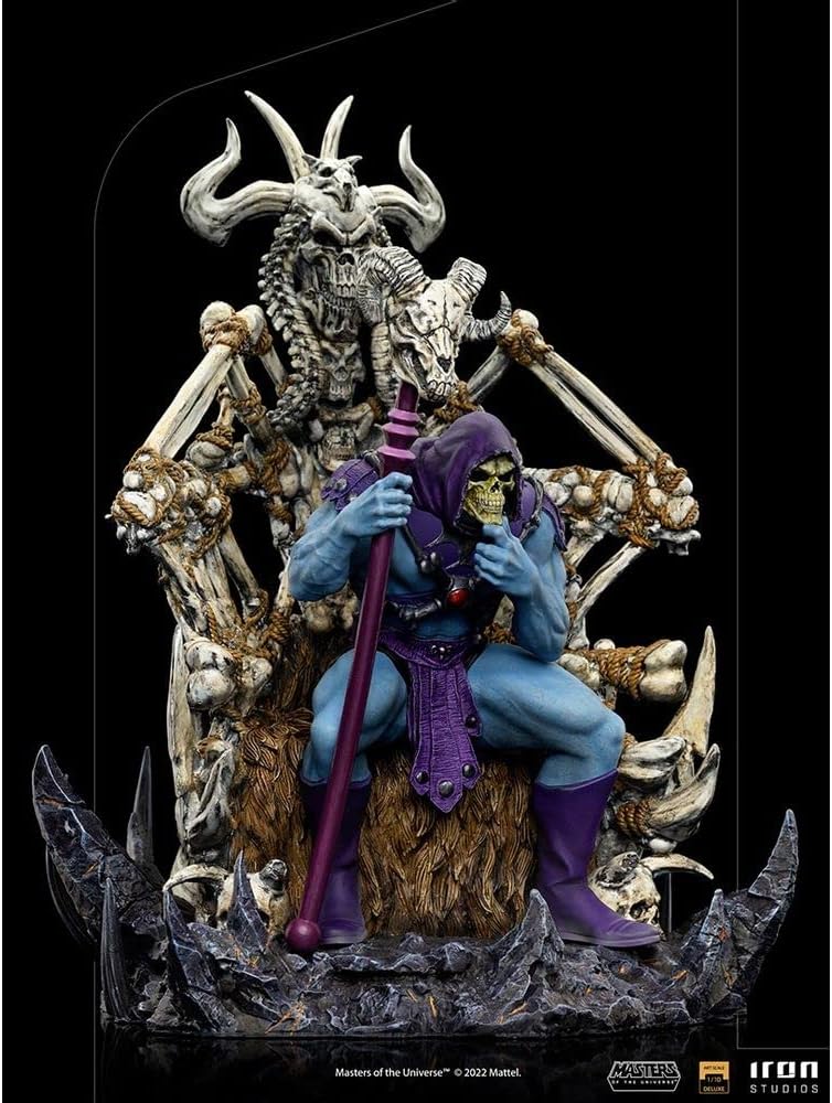Iron Studios Les Maîtres des Universums – Figur Art Scale Deluxe 1/10 Skeletor on Throne Deluxe, 29