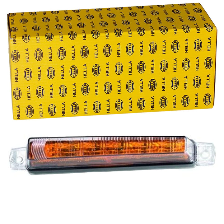 HELLA - Blinkleuchte - LED - 24V - Anbau/geschraubt - Lichtscheibenfarbe: glasklar - Kabel: 400mm -