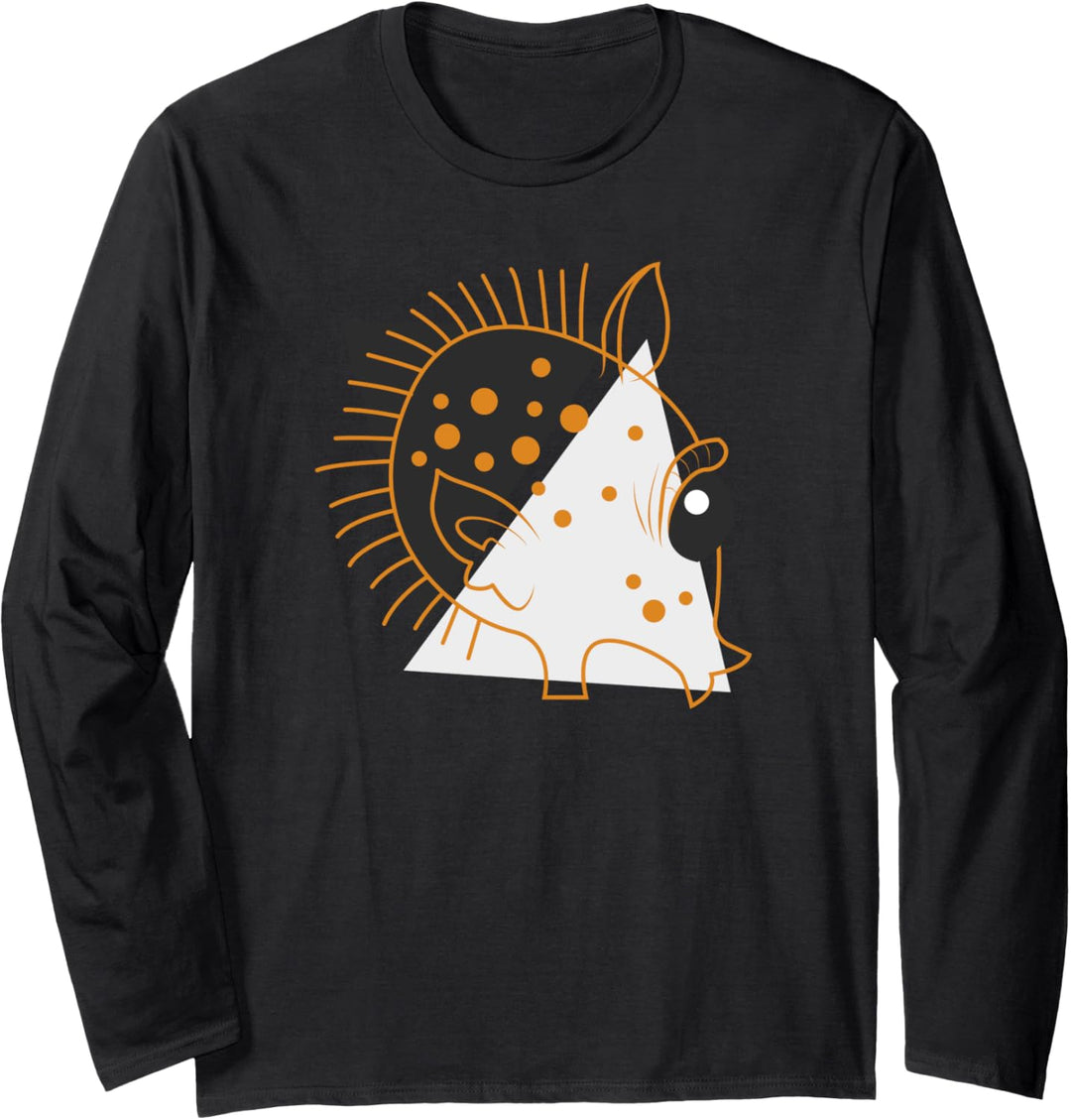 Star Wars Halloween Spooky Greedo Lines Langarmshirt
