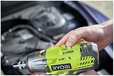RYOBI 18 V ONE+ Akku-Schlagschrauber R18IW3-0 (max. Drehmoment 400 Nm, 1/2 Zoll Vierkant-Aufnahme, 3