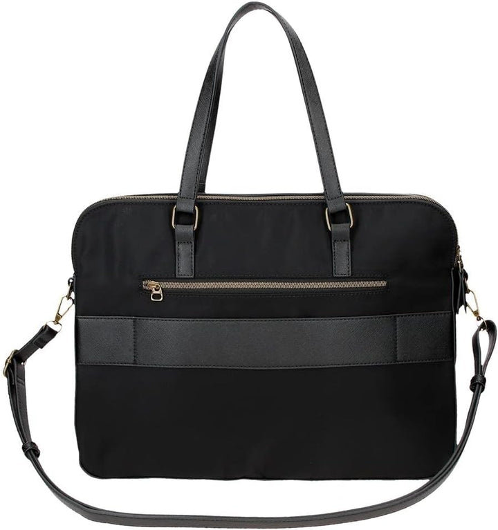El Potra Wolle, lässig, schwarz, 22 x 25 x 10 cm, Polyester und PU, Schwarz, Lässiger Rucksack PC-Ak