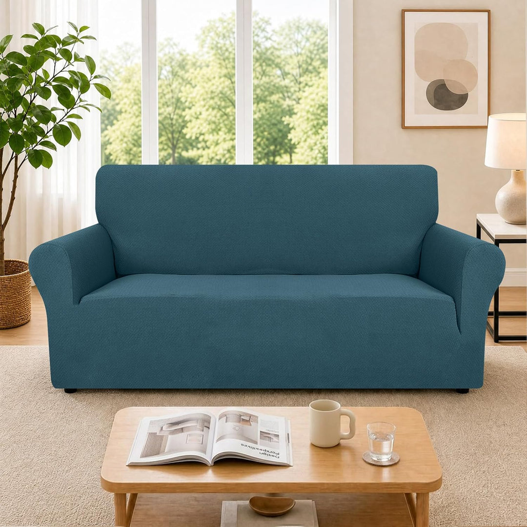Ystyle Sofa überzug 1 Sitzer Mit Armlehne, Stretch Sofabezug rutschfest, Modern Sofa Cover Für Hunde