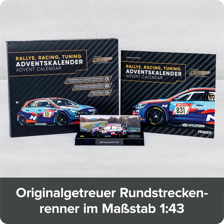 FRANZIS 67192 - Adventskalender Rallye, Racing, Tuning (GRIP) - Modell 1:43