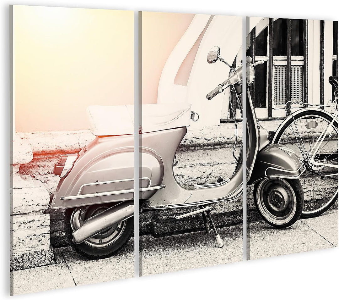 islandburner Bild auf Leinwand Vintage Vespa Roller Gs 150 Bilder Wandbilder Poster, Leinwand 130x80
