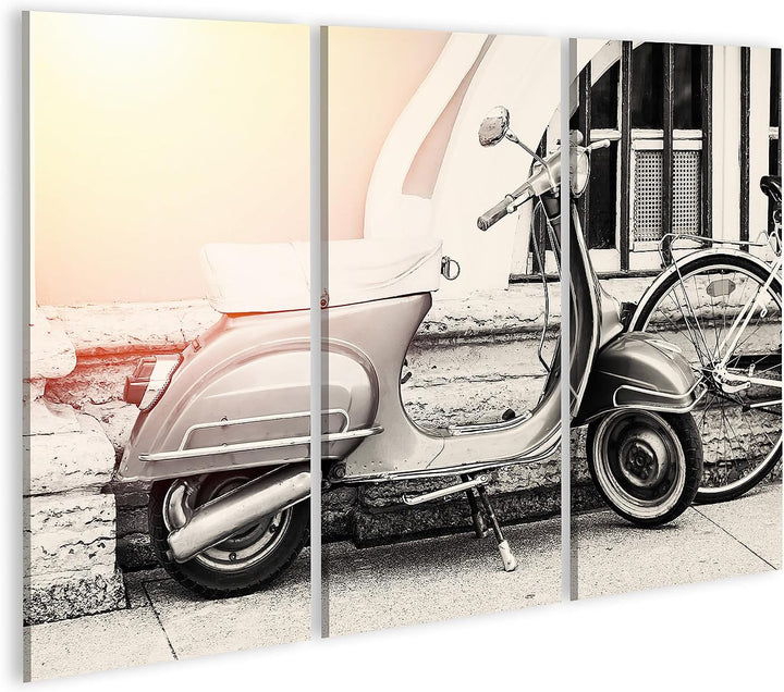 islandburner Bild auf Leinwand Vintage Vespa Roller Gs 150 Bilder Wandbilder Poster, Leinwand 130x80
