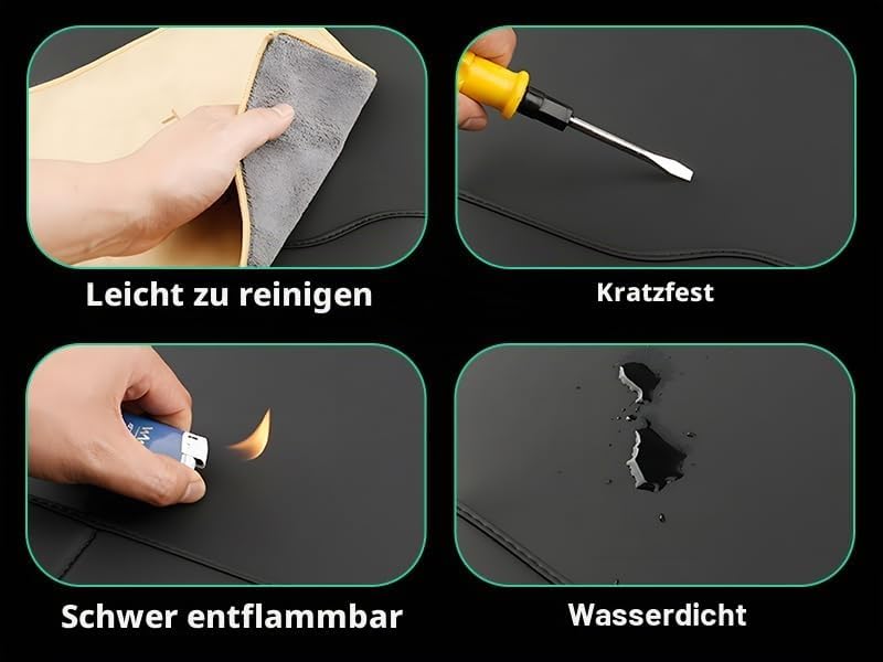 HONCENMAX Rückenlehnenschutz Auto Rückenlehne Schutz Wasserdicht Einfach zu Säubern Multifunktional