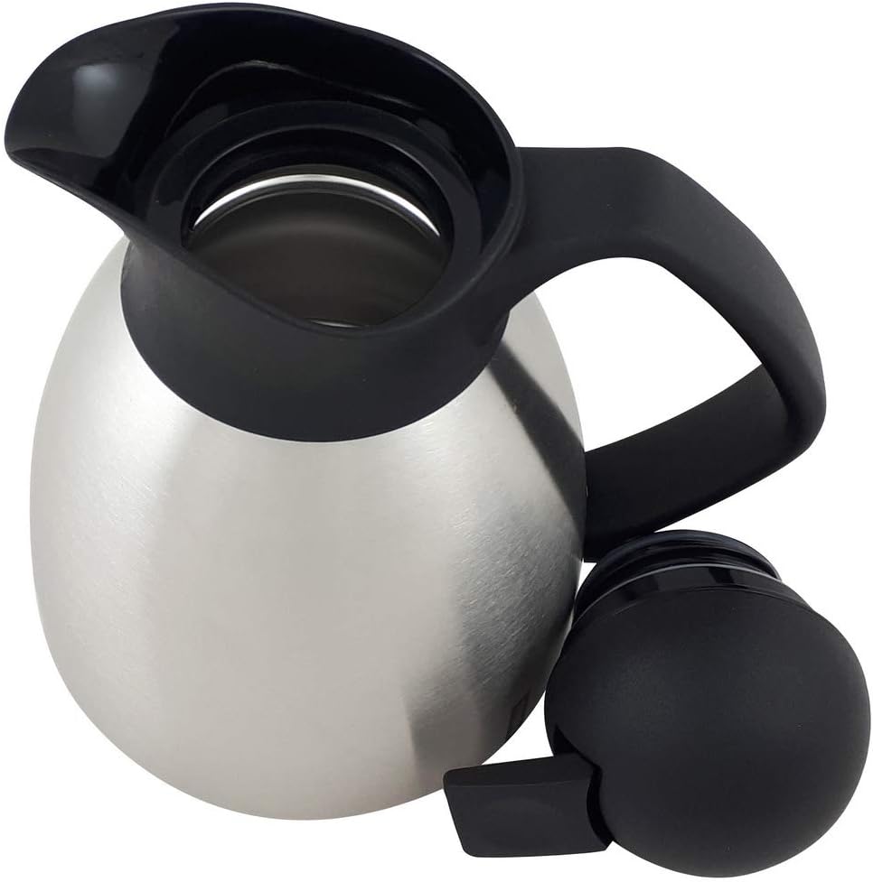 Helios Enduro Push Edelstahl-Isolierkanne, matt, 0,6 Liter, 0,6 Liter