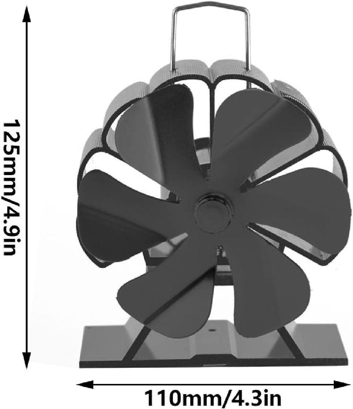 6 Flügel Mini Ofenventilator / Slient Ventilator für Wärmezirkulation / Holzbrennerventilator für Ho