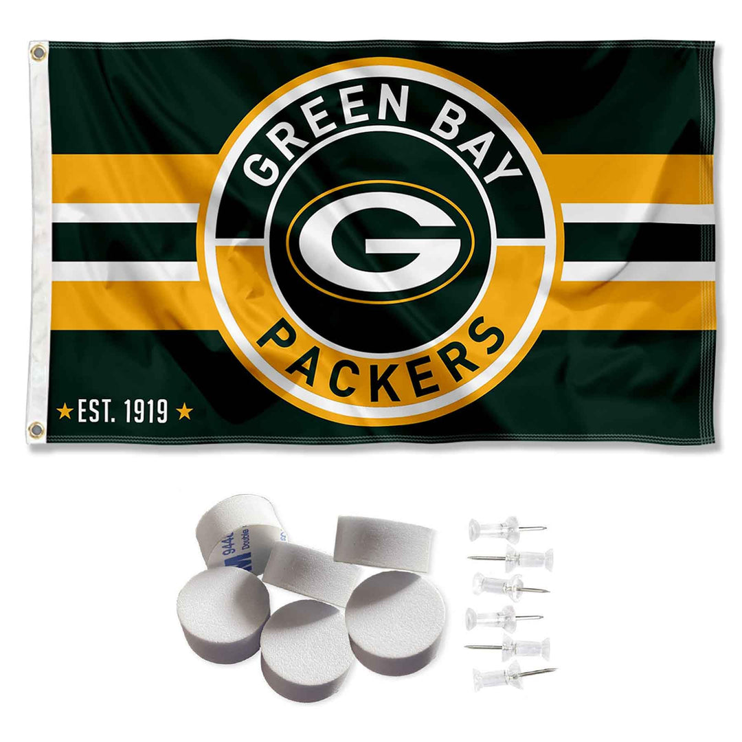 Green Bay Packers Patch Button Banner und Tapisserie Wandaufkleber