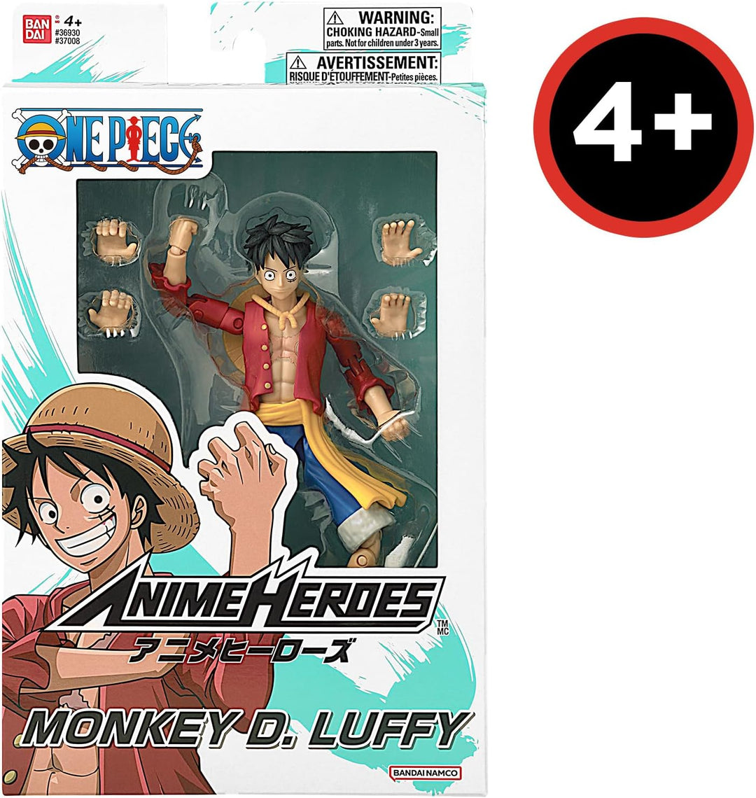BANDAI – Anime Heroes – One Piece – Anime Heroes Figur 17 cm – Monkey D. Ruffy – 37008, Monkey D. Ru
