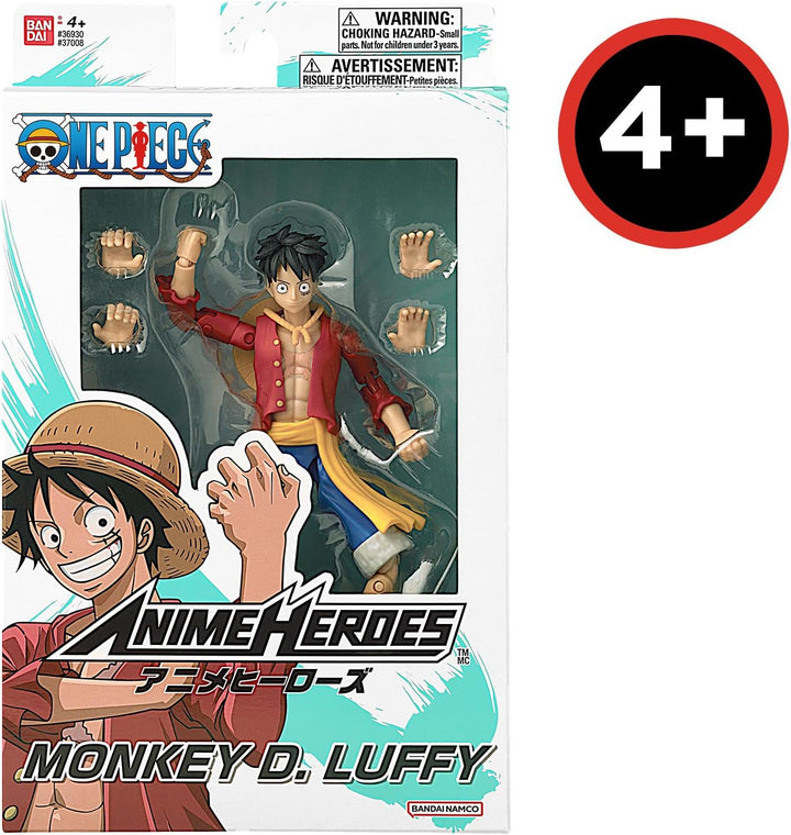 BANDAI – Anime Heroes – One Piece – Anime Heroes Figur 17 cm – Monkey D. Ruffy – 37008, Monkey D. Ru