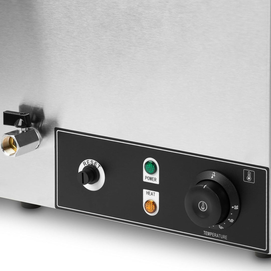 Speisenwärmer Buffetwärmer Wärmebehälter Für Speisen Elektrisch 1000W aus Edelstahl (Inkl 1x 1/1 GN