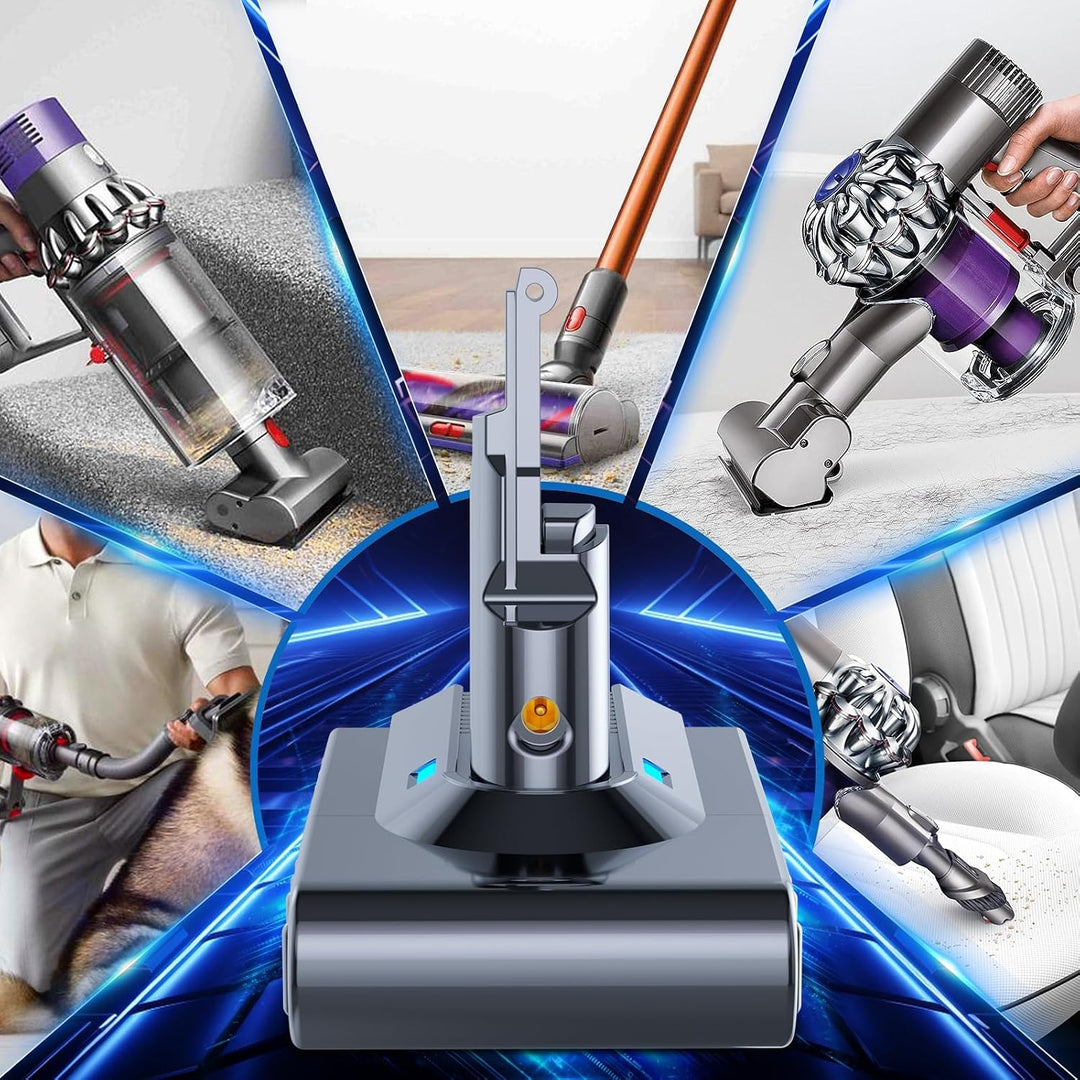 21.6V 8000mAh Ersatzakku für Dyson V8 Akku Kompatibel mit Dyson Akku V8 SV10 Absolute Animal Motorhe