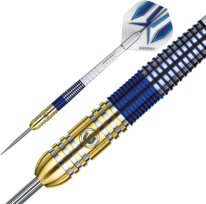 WINMAU Steve Beaton 22 Gram Profi Wolfram Steeltip Dartpfeile Set mit Flights und Schäfte