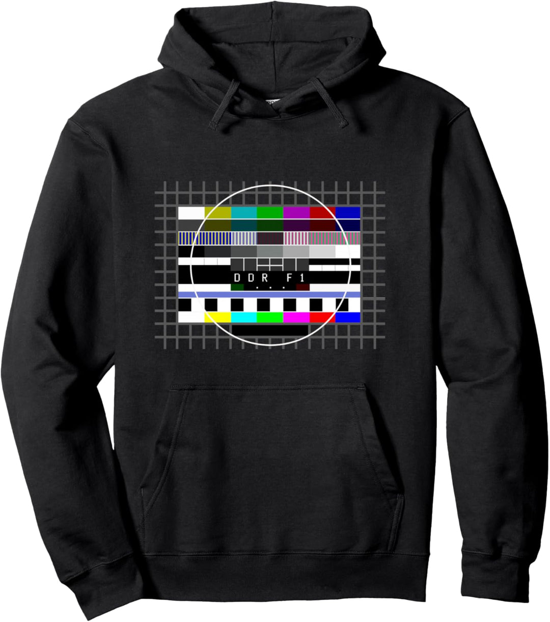 DDR Testbild Osten 80er Jahre 90er Party Outfit Ost Kostüm Pullover Hoodie