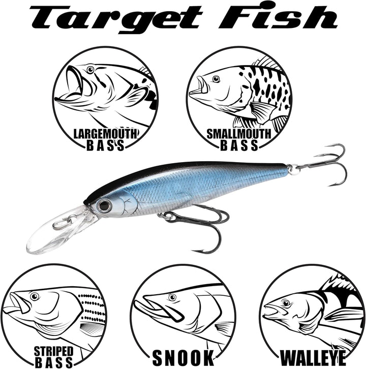 Lucky Craft Angelköder Pointer 78 DD Jerk Bait 238 Ghost Elritze, 238 Ghost Elritze
