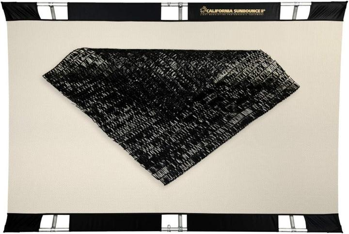 SUNBOUNCE Windkiller Mobil Pro Kit: Schwarz, Rahmen + Screen, 130 x 190 cm / 4´ x 6´, Reduziert Luft