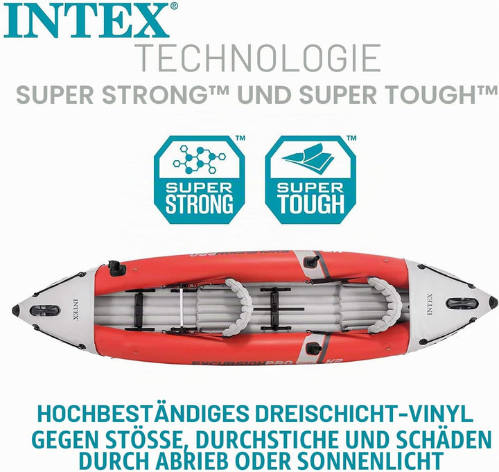 Intex - Aufblasbarer Kajak K2 Excursion Pro Kajak, K2 Excursion Pro Kajak