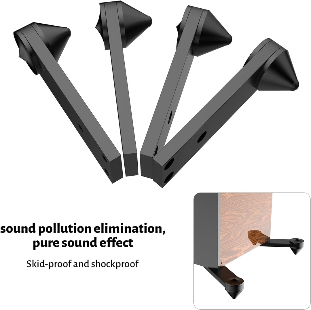 4 Stücke Lautsprecher Spikes Aluminium Spike Absorber Isolation Lautsprecher Spike Ständer,Stossfest
