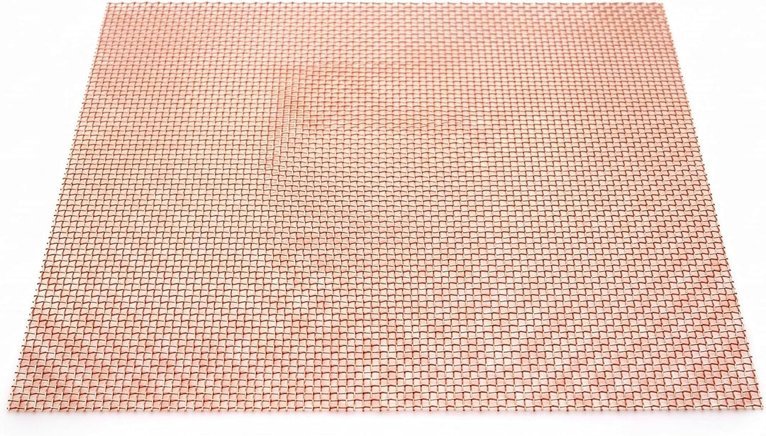 CopperGarden Kupfergewebe 33 x 33 cm quadratisch I feines Netz aus Kupferdraht I max. 1 mm Maschenwe