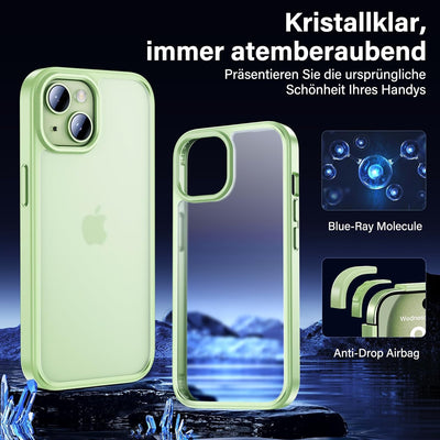 UniqueMe für iPhone 15 Hülle, 5-in-1-Set Handyhülle für iPhone 15 Case Rundumschutz Schutzhülle Cove