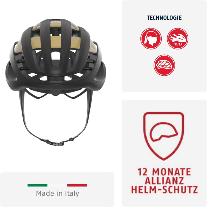 ABUS Rennradhelm AirBreaker - High-End Fahrradhelm für den professionellen Radsport - für Jugendlich
