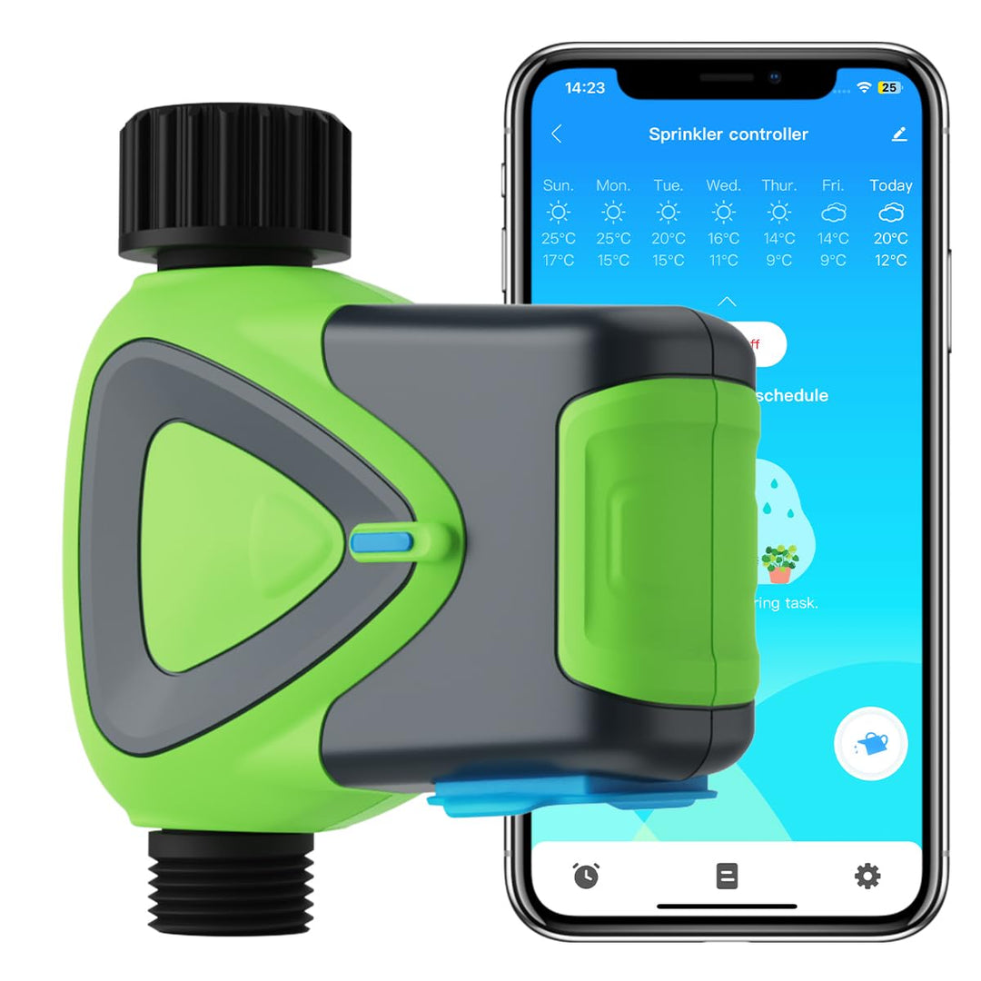 Wasser-Timer für Gartenschlauch, 2,4-GHz-WiFi-Smart-Schlauch-Sprinkler-Timer mit Tuya/Smart Life App