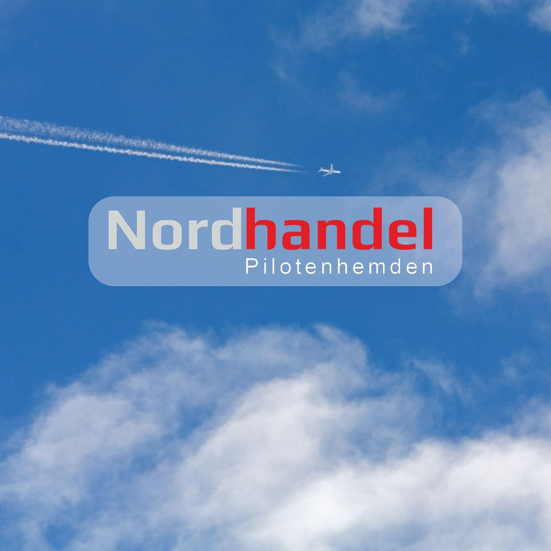 Nordhandel Hellblaue Pilotenhemden, Kurzarm, mit abnehmbaren Schulterklappen 55-56, 55-56